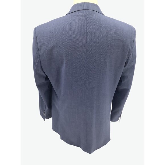 Brooks Brothers Mens Navy Wool Blend Two-Button Suit Blazer Size 46R Pant 40W/32 - Picture 4 of 15